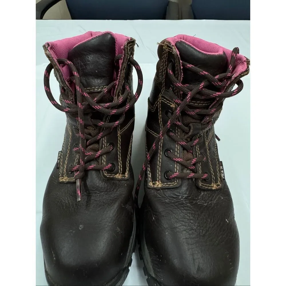 Wolverine Women’s Piper Waterproof Composite Toe Brown Work Boot Size 7